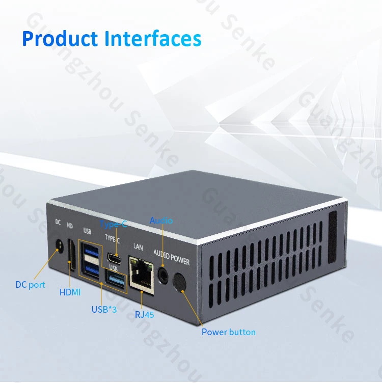 Gigabit Ethernet RJ45 WiFi Intel Celeron N5095 N5105 Windows 11 Palm Size Portable Industrial Box Mini Gaming PC