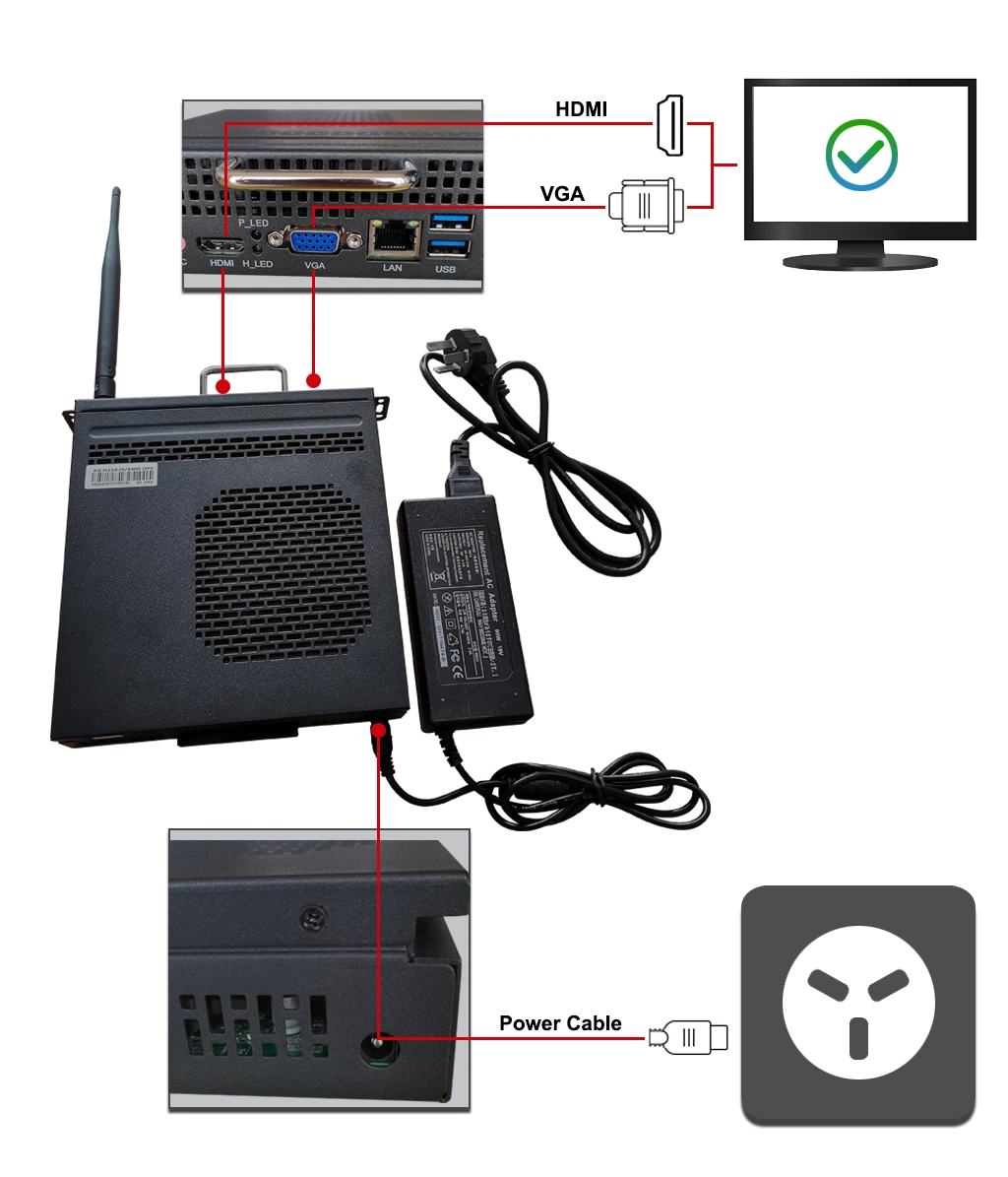 High Quality Android System Cheap Industrial Computer Win11 OPS Mini PC I3, 80 Pin OPS for Interactive Panel