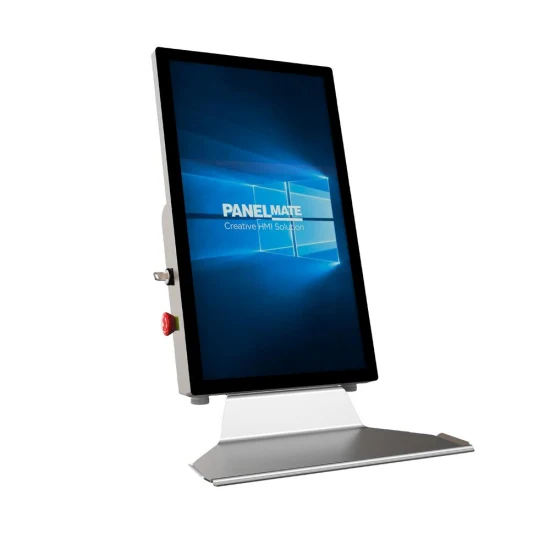 Pannello di controllo del sistema di braccio di supporto HMI verticale da 21,5 pollici, display industriale, monitor touch capacitivo, risoluzione TFT Full HD 1920 x 1080, impermeabile e antipolvere